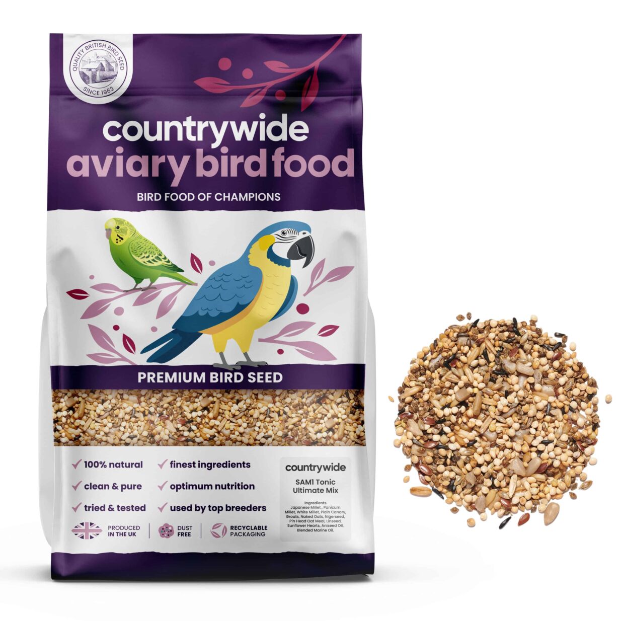 Countrywide SAM1 Tonic Ultimate Mix Budgie Food 20kg