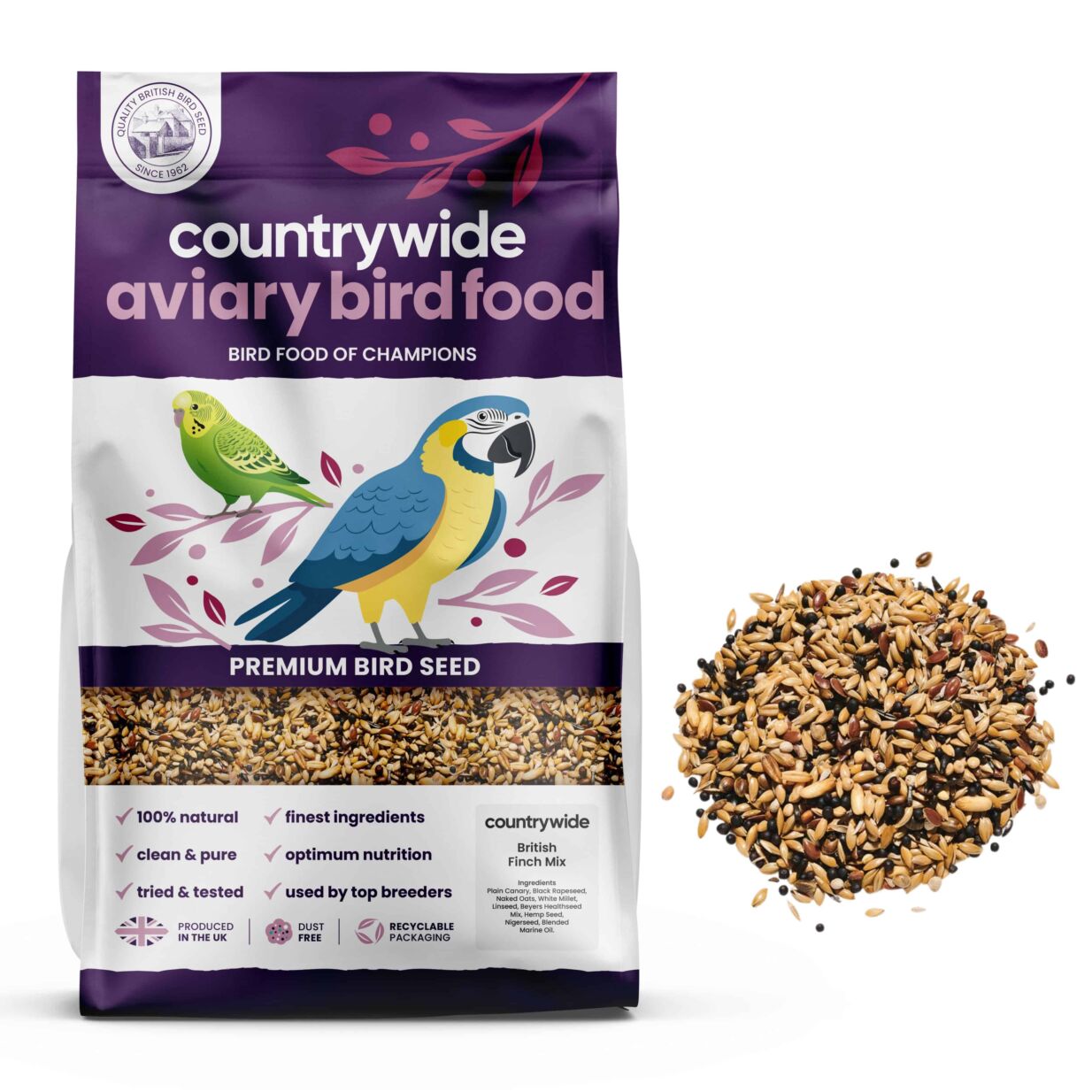 Countrywide British Finch Seed Mix 20kg