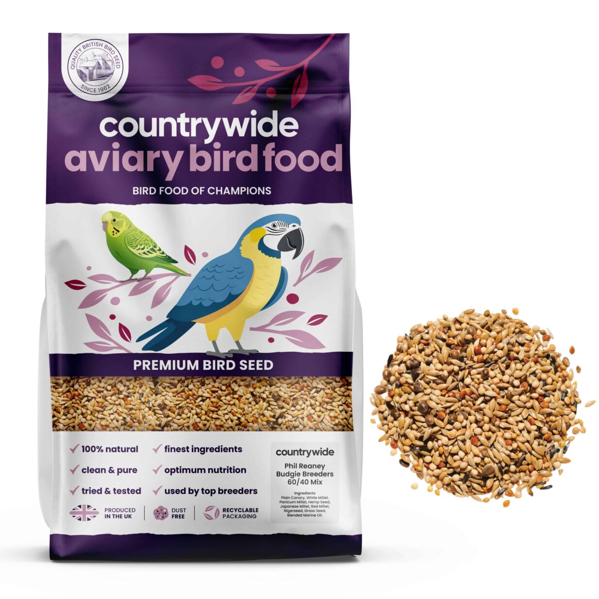 Countrywide Phil Reaney Budgie Breeders 60-40 Mix 20kg