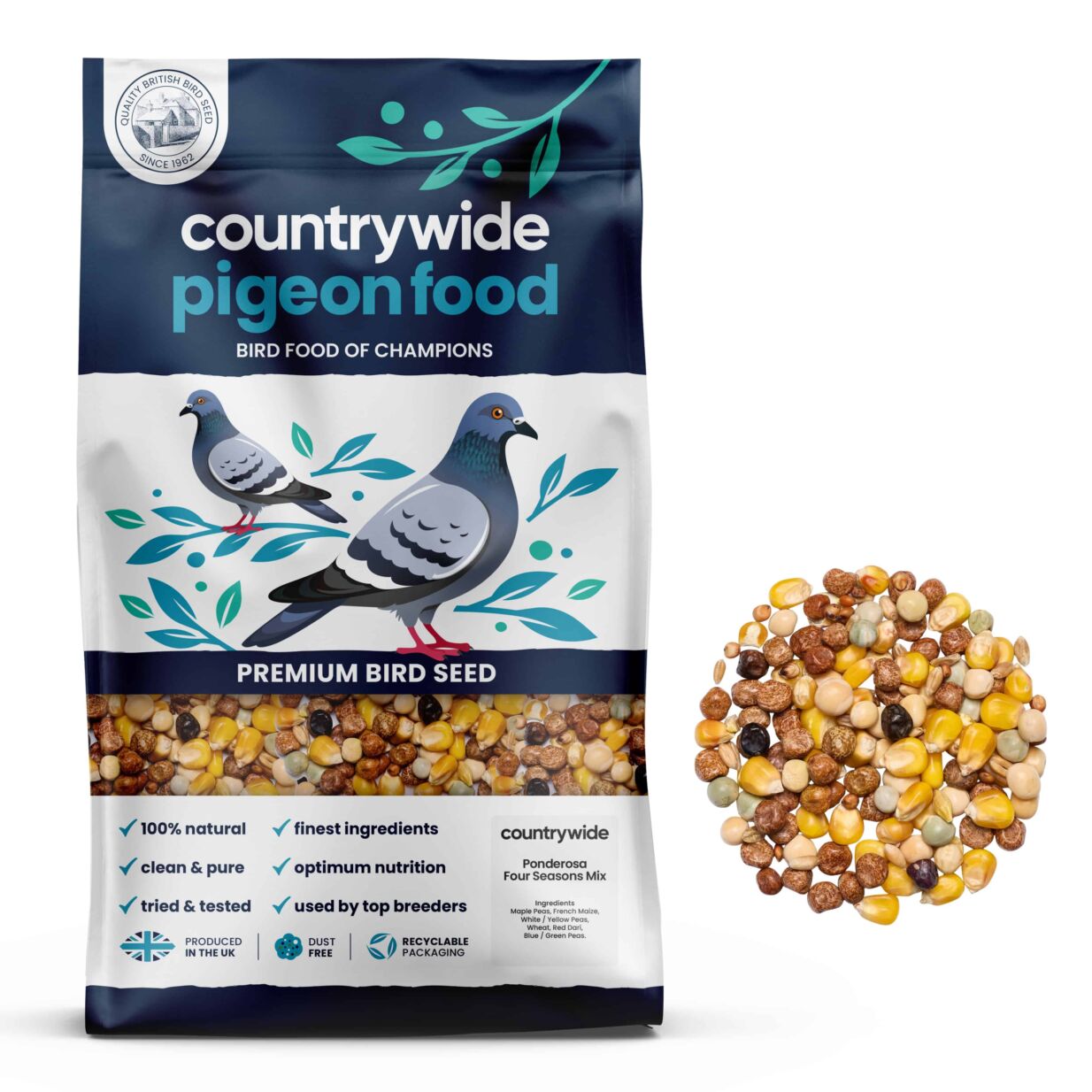 Countrywide Ponderosa Four Seasons Pigeon Mix 20kg