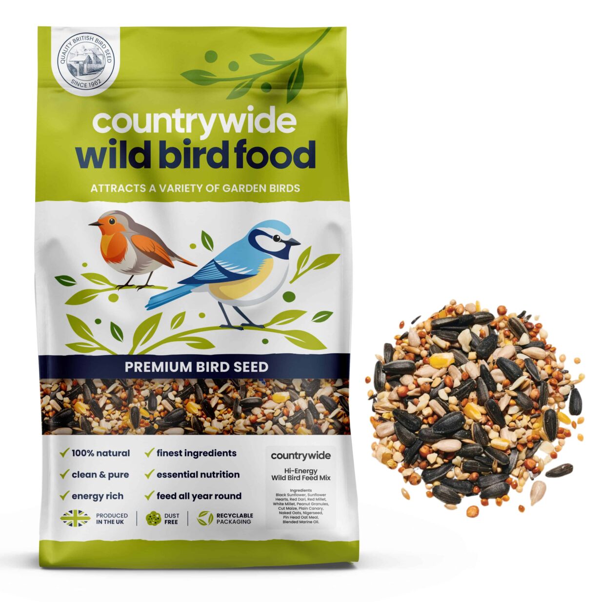 Countrywide Premium High Energy Wild Bird Seed Mix 20kg
