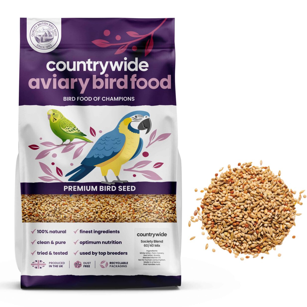 Countrywide Society Blend Budgie Seed Mix 20kg